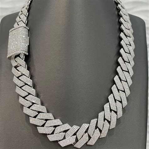 cuban link diamond chains.